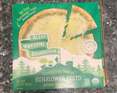Sunflower Pesto Artisan Organic Pizza, Sunflower Pesto