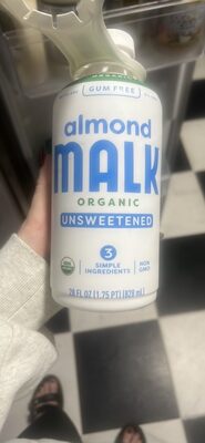 Unsweetened Organic Almond Milk, Unsweetened