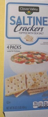Saltine Crackers Topped With Sea Salt, Saltine With Sea Salt