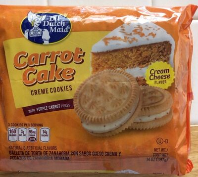 Carrot Cake Creme Cookies With Purple Carrot Pieces, Carrot Cake With Purple Carrot Pieces