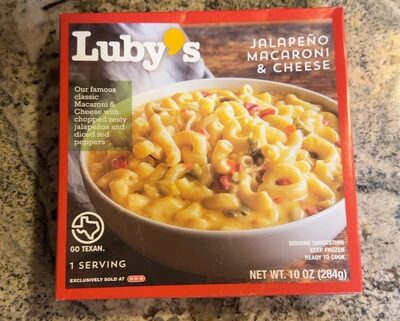 Our Famous Classic Macaroni & Cheese With Chopped Zesty Jalapenos And Diced Red Peppers, Jalapeno Macaroni & Cheese