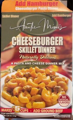 Cheeseburger Skillet A Pasta And Cheese Dinner Mix, Cheeseburger Skillet