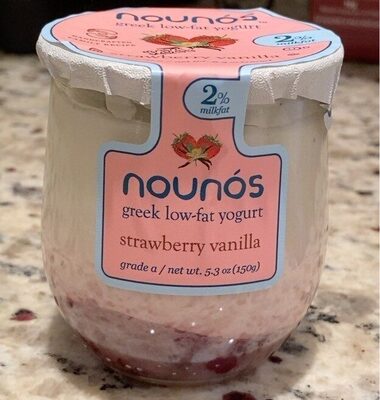 Strawberry Vanilla Greek Low-Fat Yogurt, Strawberry Vanilla