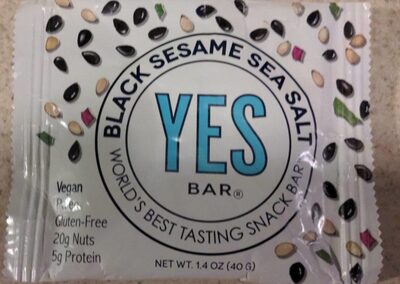 Black Sesame Sea Salt Snack Bar, Black Sesame Sea Salt