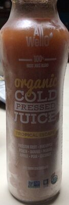 Tropical Escape 100% Organic Cold Pressed Fruit Juice Blend, Tropical Escape