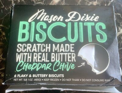 Cheddar Chive Flaky & Buttery Biscuits, Cheddar Chive