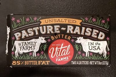 Pasture-Raised Unsalted Butter, Unsalted