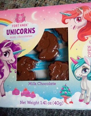 Milk Chocolate Unicorns Mini Chocolates, Milk Chocolate