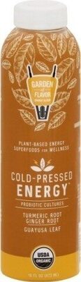Garden Of Flavor, Pure Joy Juice, Guayusa, Hawaiian Turmeric Root, Ginger Root, Apple, Lemon, Guayusa, Hawaiian Turmeric Root, Ginger Root, Apple, Lemon