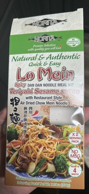 Lo Mein Dan Dan Noodle Meal Kit, Lo Mein