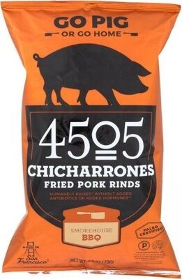 BBQ Seasoned Chicharrones Fried Pork Rinds, BBQ Seasoned