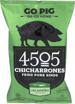 Jalapeno Cheddar Chicharrones Fried Pork Rinds, Jalapeno Cheddar