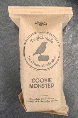 Cookie Monster Chocolate Chip Cookie, Cookies And Cream Ice Cream Sandwiches, Cookie Monster