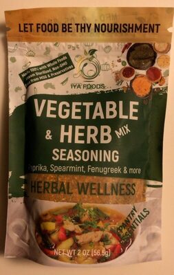 Vegetable Seasoning Authentic African Spices, Vegetable Seasoning