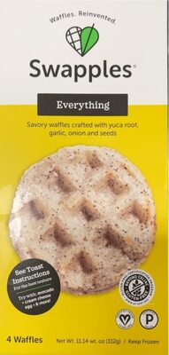 Everything Savory Waffles Crafted With Yuca Root, Garlic, Onion And Seeds, Everything