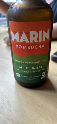 Marin Kombucha, Oak - Aged Kombucha Tea, Apple Juniper, Apple Juniper