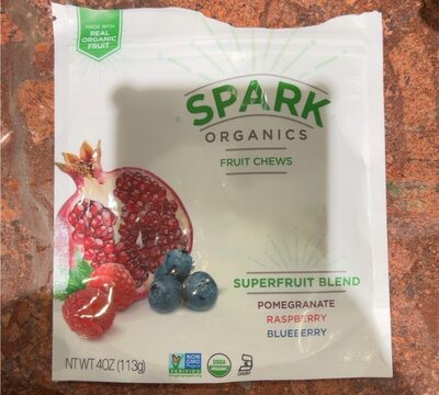 Pomegranate, Raspberry, Blueberry Superfruit Blend Fruit Chews, Pomegranate, Raspberry, Blueberry