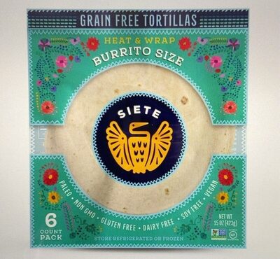 Burrito Size Grain Free Tortillas