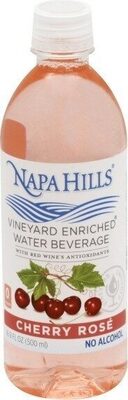 Cherry Rose Vineyard Enriched Water Beverage With Red Wine's Antioxidants, Cherry Rose