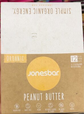 Peanut Butter Organic Bars, Peanut Butter