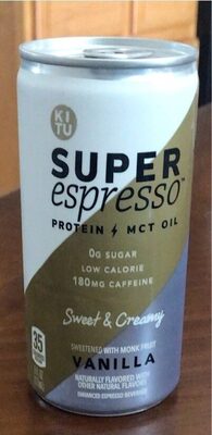 Vanilla Flavored Enhanced Espresso Beverage, Vanilla