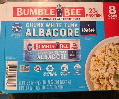 Chunk White Albacore Premium Tuna In Water, Chunk White Albacore