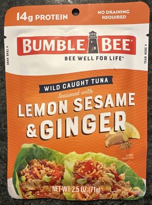 Lemon Sesame & Ginger Seasoned Tuna, Lemon Sesame & Ginger