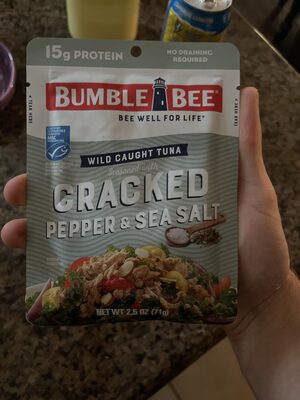 Seasoned With Cracked Pepper & Sea Salt Wild Caught Tuna, Pepper; Sea Salt