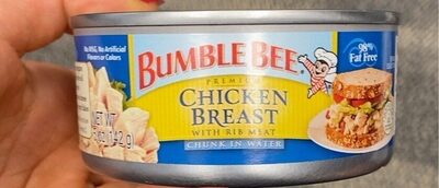 Chicken Breast With Rib Meat Chunk In Water, Chicken