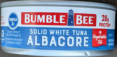 Premium Tuna Solid White Albacore In Vegetable Oil, Solid White Albacore