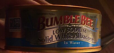 Very Low Sodium Solid White Albacore Gourmet Tuna In Water, Very Low Sodium Solid White Albacore