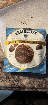 Dark Chocolate + Sea Salt Crispy Quinoa Lightly Covered With Premium Chocolate, Dark Chocolate + Sea Salt