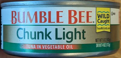 Premium Chunk Light Tuna In Vegetable Oil, Chunk Light Tuna