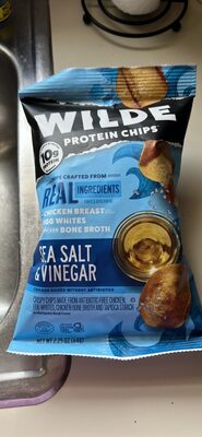 Sea Salt & Vinegar Protein Chips, Sea Salt & Vinegar