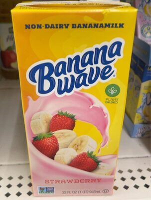Strawberry Dairy Free Banana Milk, Strawberry
