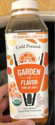 Turmeric Crush Cold Pressed Juice, Turmeric