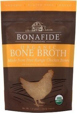 Organic Bone Broth Made From Free Range Chicken Bones