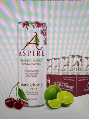 Dark Cherry Lime Healthy Energy Drink, Dark Cherry Lime