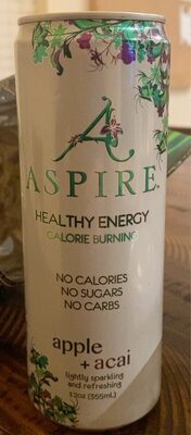 Apple + Acai Lightly Sparkling And Refreshing Healthy Energy Drink, Apple + Acai