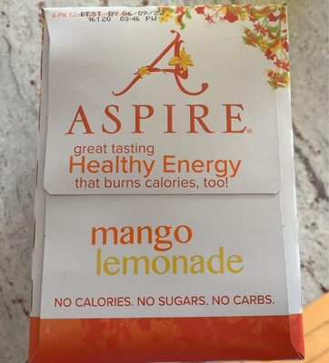 Mango Lemonade Healthy Energy Drink, Mango Lemonade