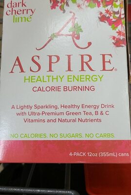 Dark Cherry Lime Healthy Energy Drink, Dark Cherry Lime