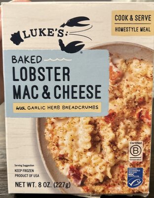 Maine Lobster Mac & Cheese With Garlic Herb Breadcrumbs, Maine Lobster Mac & Cheese