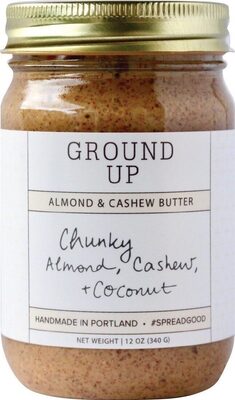 Almond & Cashew Butter, Chunky Almond, Cashew, + Coconut