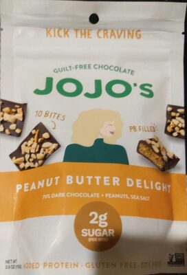 Peanut Butter, Peanuts, Sea Salt + Plant-Based Protein Dark Chocolate Peanut Butter Filled Bites, Peanut Butter, Peanuts, Sea Salt