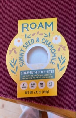 Sunnyseed & Chamomile 7 Raw-Nut-Butter-Bites, Sunnyseed & Chamomile