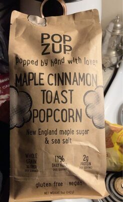 Maple Cinnamon Toast Popcorn, Maple Cinnamon