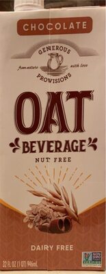 Chocolate Dairy Free Oat Beverage, Chocolate