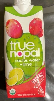 Cactus Water + Lime From Organic Concentrate, Cactus Water + Lime