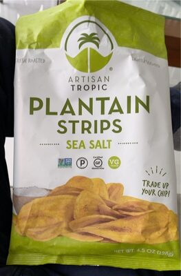 Sea Salt Plantain Strips, Sea Salt