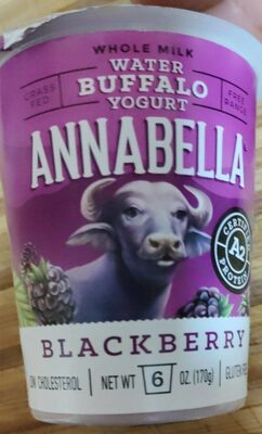 Blackberry Whole Milk Water Buffalo Yogurt, Blackberry